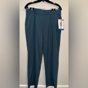 Mondetta Women Pintuck Straight Leg Pant Moisture Wicking Comfort Stretch Sz. L